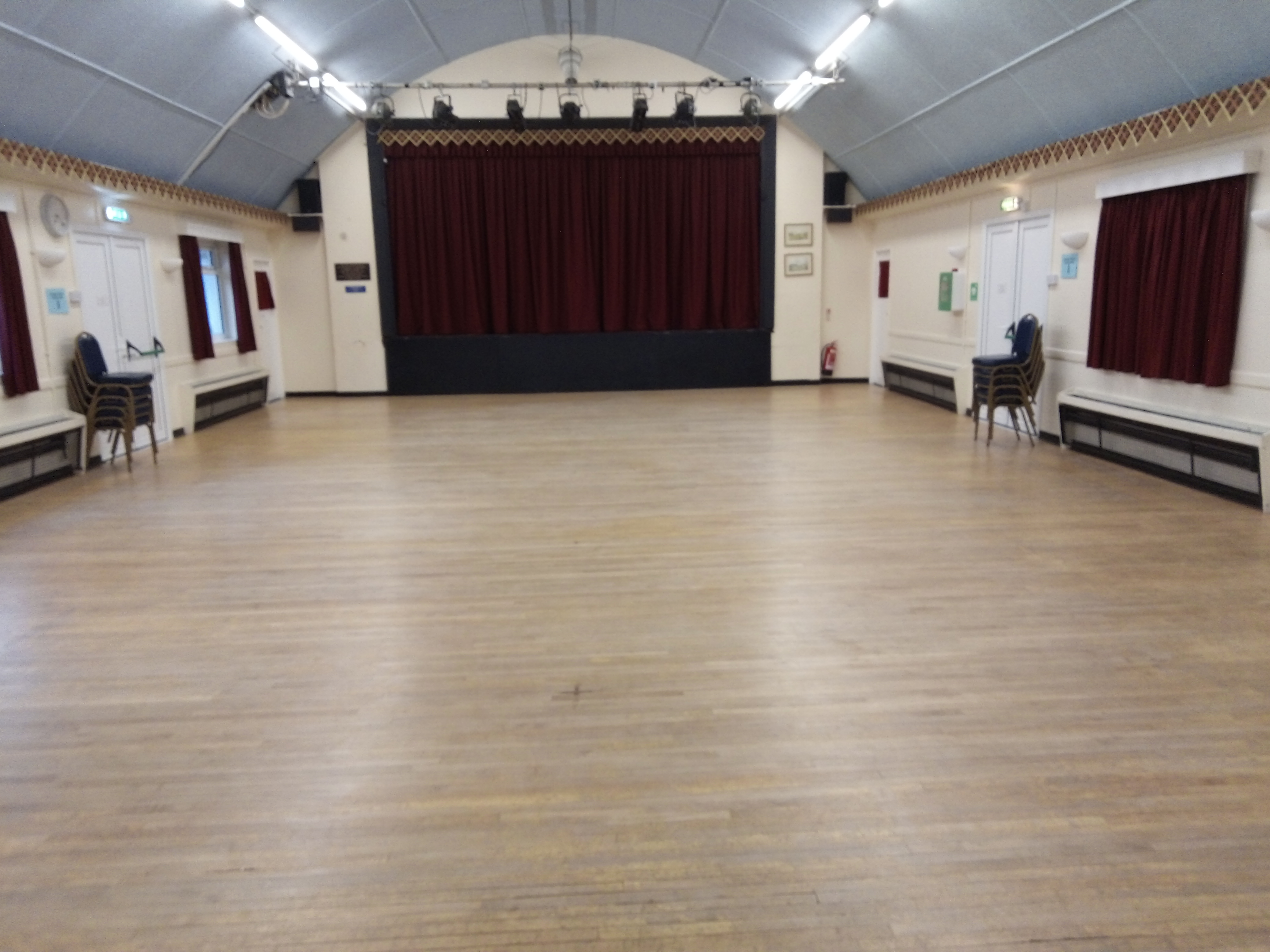 Looking into the hall